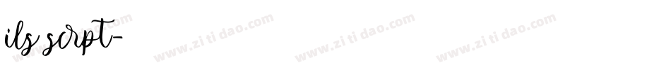 ils scrpt字体转换